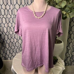 Simply Vera Vera Wang Mauve Short Sleeve Tee